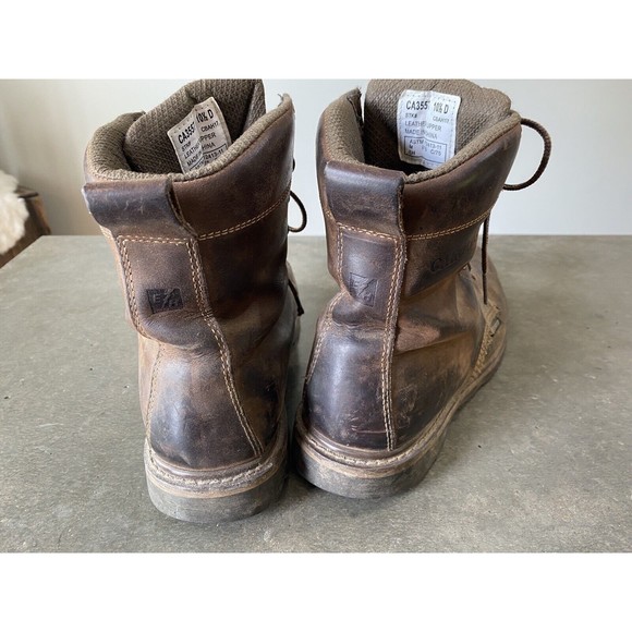 Carolina Boots Installer Steel Toe 10.5 D CA3557 Brown Leather 8” Waterproof main image 7